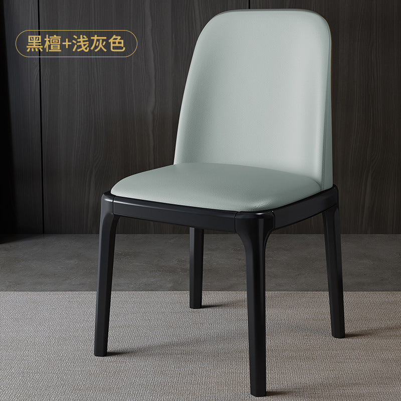 Wood style b&baccessible luxury upholstered back chair scandinavian solid wood dining chair for homemoderncasual restaurant hotel chair