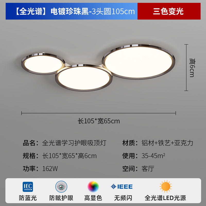 Zhongshan Modern Simple Living Room Light Ceiling Light 2025 New Puri Full Spectrum Eye Protection Bedroom Room Lighting