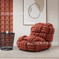 Creative knotted rope furniture woven chair artistic unique italian minimalist single chair home handmade lounge chair sofa