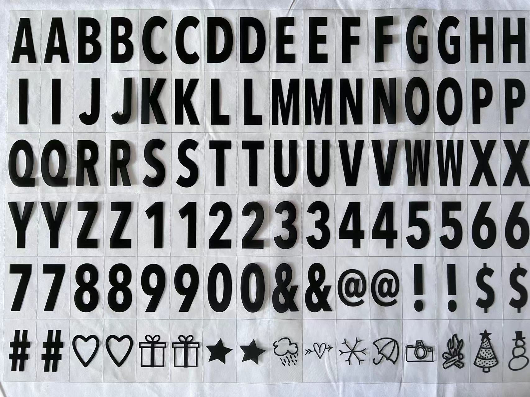 LED creative letter A4A5 light box girl room decoration lights photo props small ornament