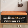 For home shoe changing stool, door can be used as a seat, entrance shoe rack, entrance shoe changing stool, soft cushion, accessorize iron shoe cabinet