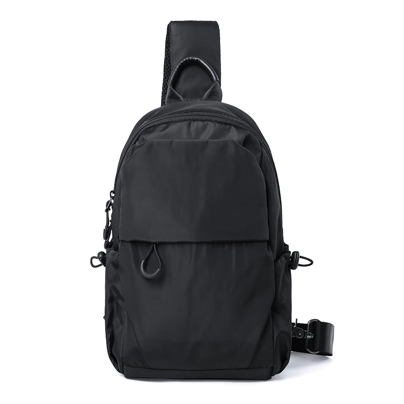 Factory direct sales men's breast bag simple shoulder messenger bag trendy brand oblique backpack small bag trendy messenger bag men's spot