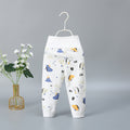 Baby high waist long johns pure cotton men's and women's children's baby spring & fall single open pants newborn kids open crotch pants