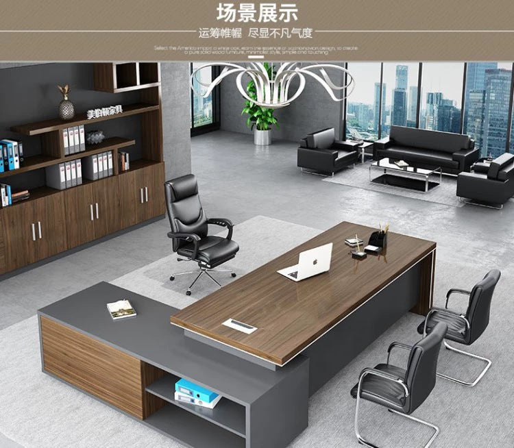 4s office sofa - minimalist modern small reception area seating - three-seater genuine leather business negotiation office