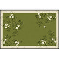 Carpet living room green new arrival medieval style stain-resistant waterproof floor mat no-wash and wipeable classy bedroom bedside floor mat