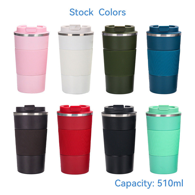 New 304 stainless steel coffee mug - portable, office desk thermos, outdoor travel tumbler, car cup - wholesale