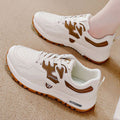 Plus size women's sneakers 2025 new spring hot style korean versatile lightweight running leather casual chunky sneakers