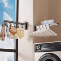 Suction cup clothes drying rack baby student foldable windproof socks clip balcony clothes drying rack underwear towel drying handy gadget