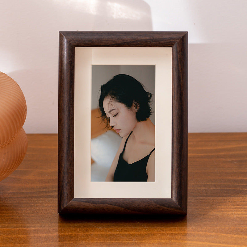 Hollow three-dimensional wall-mounted dried flower photo frame wholesale wooden wall-mounted 5678-inch A4a3 with cardboard picture frame empty frame