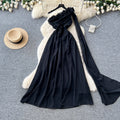 Pure desire red halter dress women's summer slimming look age reduction stereo flower decoration long dress eleganceelegant dress