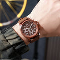 new fashion versatile military quartz watch - date display nylon strap men's stylish fashion watch
