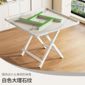 Foldable mahjong table - dual-purpose dining table for home use - multifunctional small table - mahjong table - hand-rubbed chess & card square table