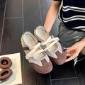 summer new arrival: plus-size women's casual comfortable breathable soft sole velcro versatile flats - wholesale