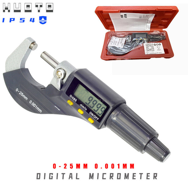 Manufacturer wholesale digital display outer diameter micrometer 0-25mm spiral micrometer digital display thousand caliper digital display micrometer