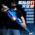 Tiktok viral spray firework lightsaber - wandering swordsman glowing laser sword - katana toy for kids & boys