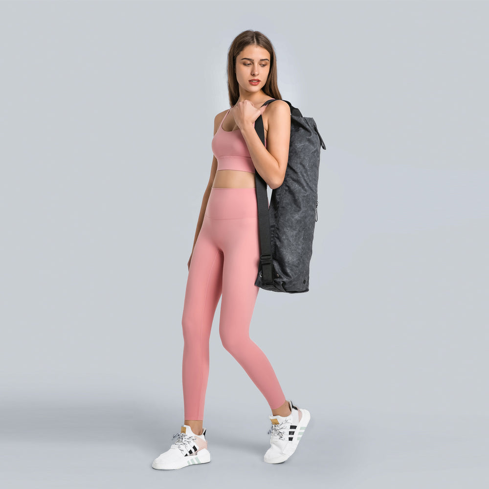 Dianqian new arrival no awkward line nude yoga pants high waist tummy control butt lift elastic sports nine-point pants for women dl031
