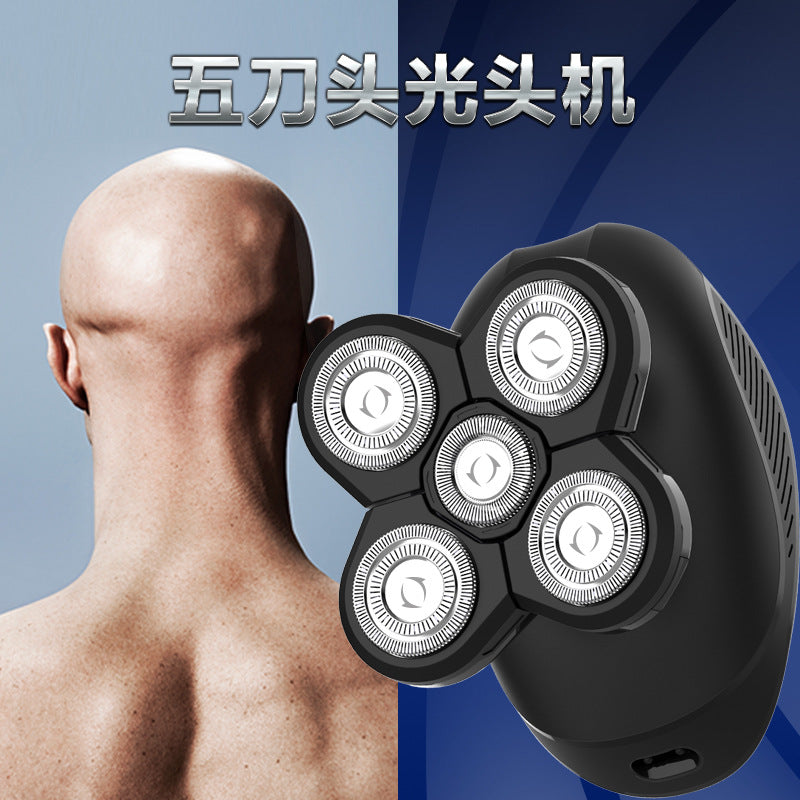 Wholesale floating five-blade shaved head washable handy gadgetmen electric razor razor rechargeable beard razor