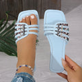 foreign trade plus sizesummernew arrival sandals fashionexportsummer cross flat beach slippers wholesale