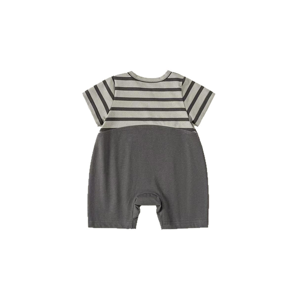 Baby summer clothes boys' rompers short sleeve summer thin outwear infant summer super cute crawling suit