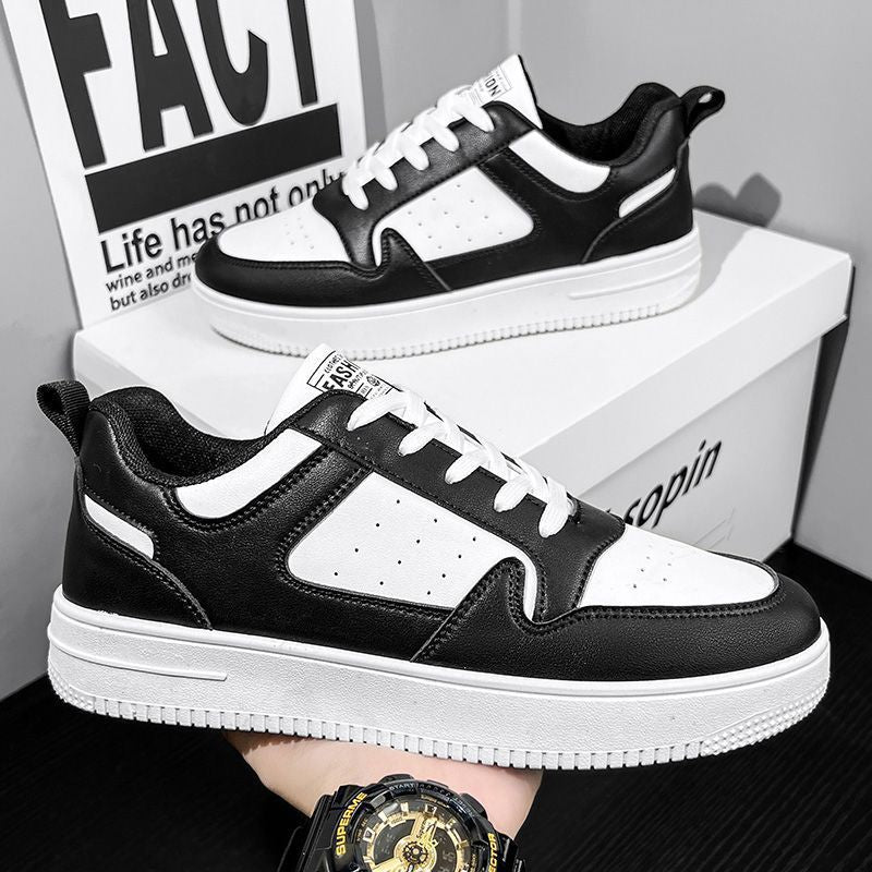 2025 new spring men's white sneakers breathable casual skate shoes athletic ins trendy low-top running shoes for men