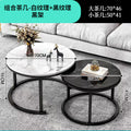 Coffee table living room home round small table small apartment light luxury minimalist modern rental apartment coffee table 2025 new model