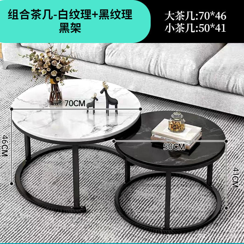 Coffee table living room for home round small table small apartmentaccessible luxurycasual modern rental house tea table new arrival small coffee table