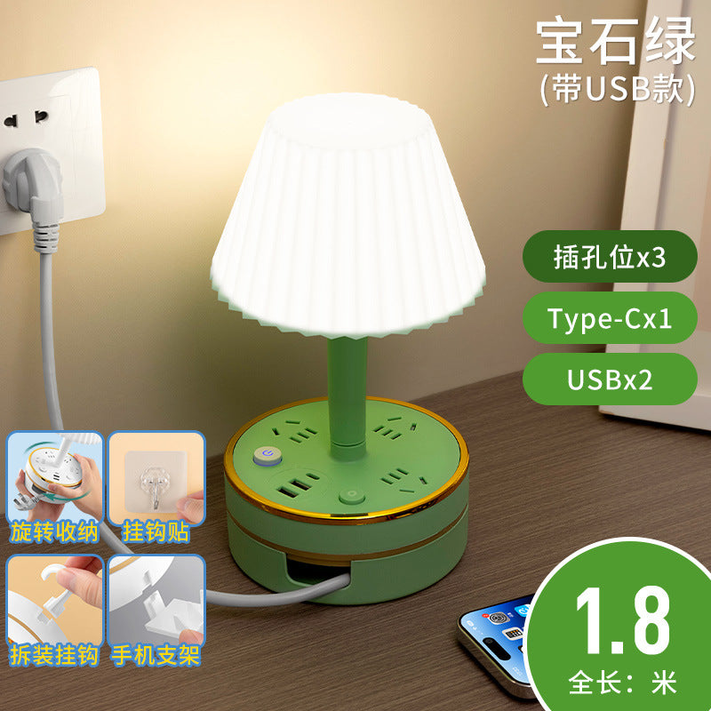 Master bedroom table lamp bedside lamp modern decorative atmosphere night light baby feeding eye protection soft light sleep usb socket