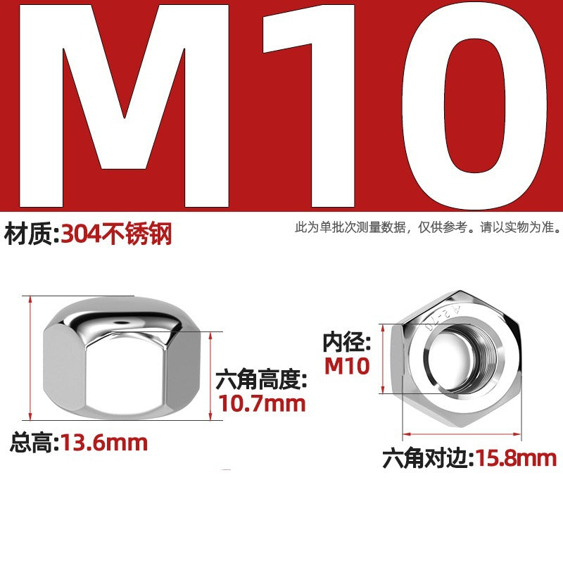 304/201/316 stainless steel round ball head nut cover type decorative screw cap female cap 3M4M5M6M8