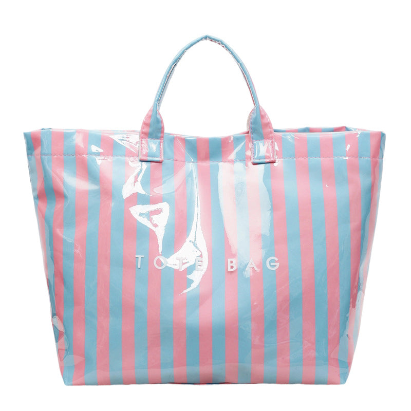 Printed letter large capacity tote bag - 2026 new spring trendy minimalist casual women's handbag tote