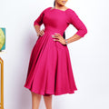 D456  cross-border women's autumn/winter new fashion elegant pocket large skirt evening dress african dress
