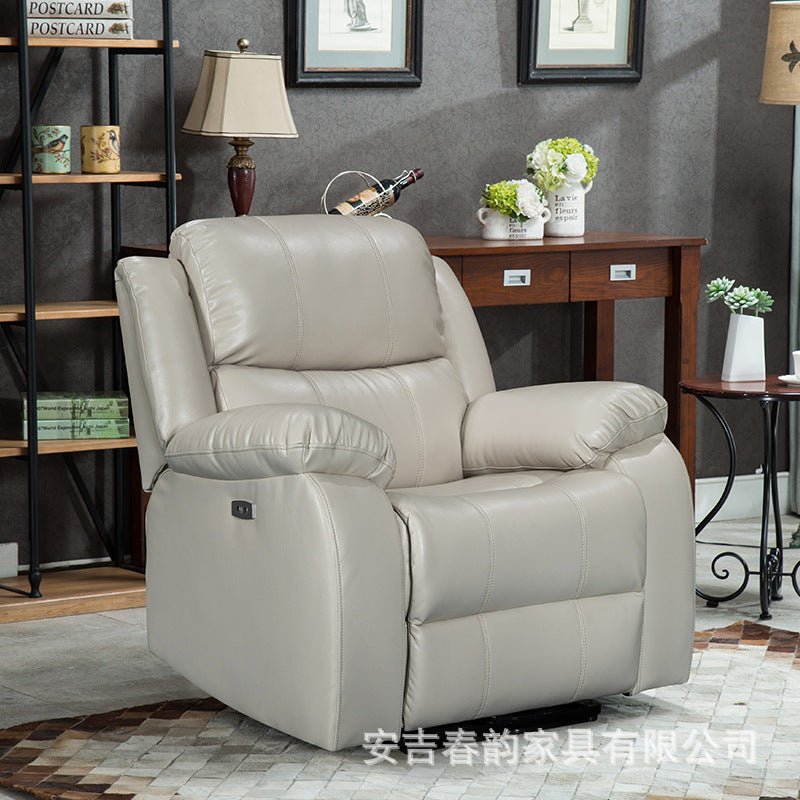 Space sofa capsule lazy electric massage single faux leather rocking reclining functional sofa chair - comfortable & multifunctional