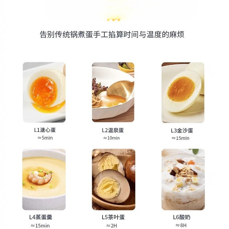 German egg cooker 2025 new automatic power-off home small multifunctional dormitory smart steamer - cross-border