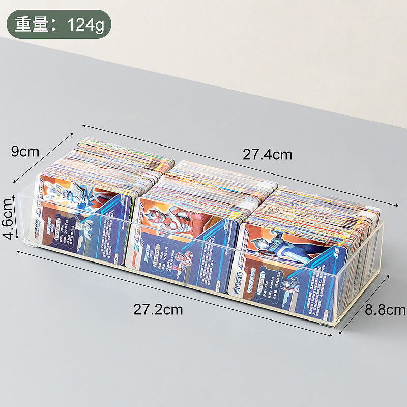 Children's Toy Card Ultraman Card Storage Box Transparent Mini Peripheral Postcard Photo Sticker Storage Box