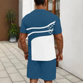 men's short-sleeve and shorts set, casual sportswear set, 3d printed cross-border hot seller, dropshipping available