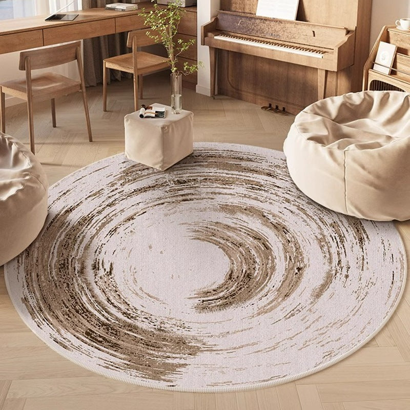 Carpet round new chinoiserie chinese style study chair floor mat computer study table foot mat gaming chair bedroom bedside