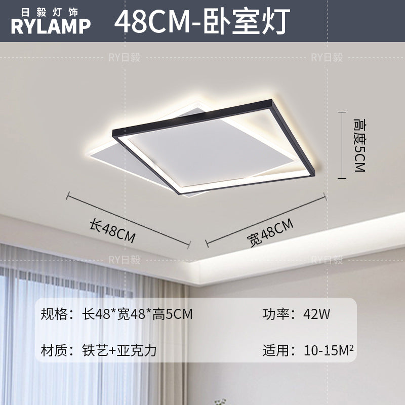 Geometric living room light modern simple atmosphere Italian minimalist ceiling light Guangdong Zhongshan lighting combination whole house package