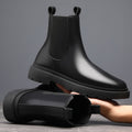 Chelsea boots men's high-top shoes chimney popular cotton shoes autumn winter trendy men's bootsworkwear british style snow boots