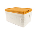 Ice master 30l ivory white outdoor camping cooler box, pu car ice box, refrigerated box for picnics and commercial use