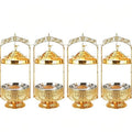 Luxury stainless steel gold buffet warming tableware, hotel restaurant commercial buffet stove - in stock