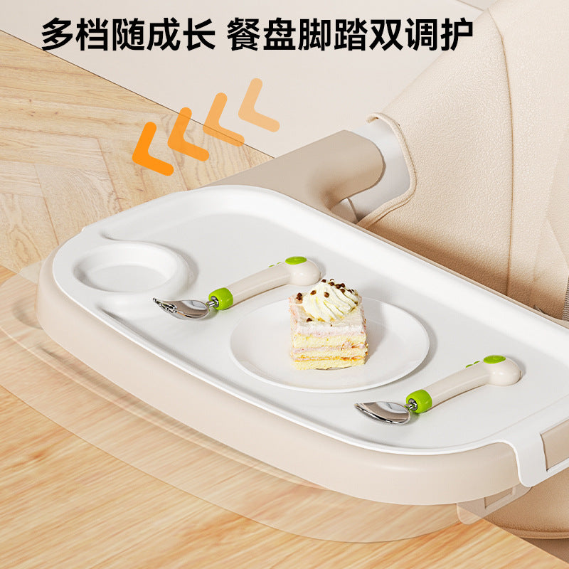 New baby high chair - multifunctional, portable, anti-tip, and grow-with-me design for home use
