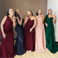 new european and american style african women's one-shoulder sexy maxi dress -  &  - train evening gown for banquets