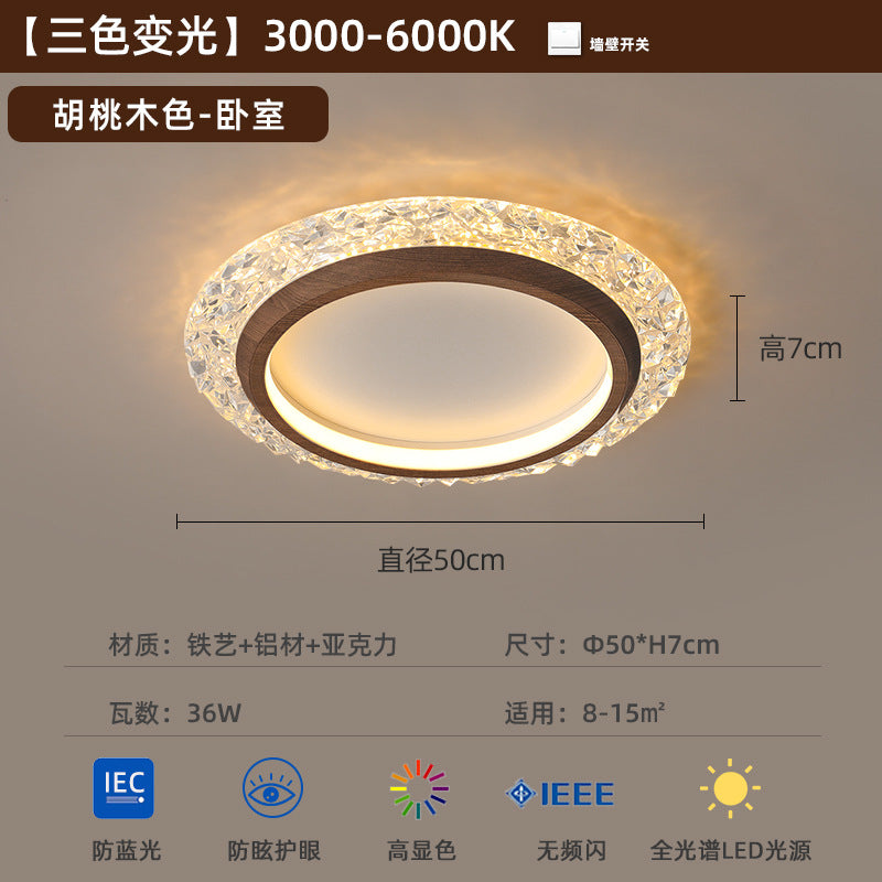 Bedroom light medieval wabi wind ceiling light retro Internet celebrity new light luxury creative full spectrum eye protection room lighting