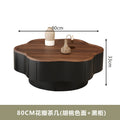 New arrival medieval style petal coffee table walnut cream style living room storage small apartment creative special-shaped combination