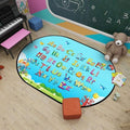 Baby crawling mat, cooling pad, classroom reading area, educational play mat, nursery kids alphabet crystal velvet rug