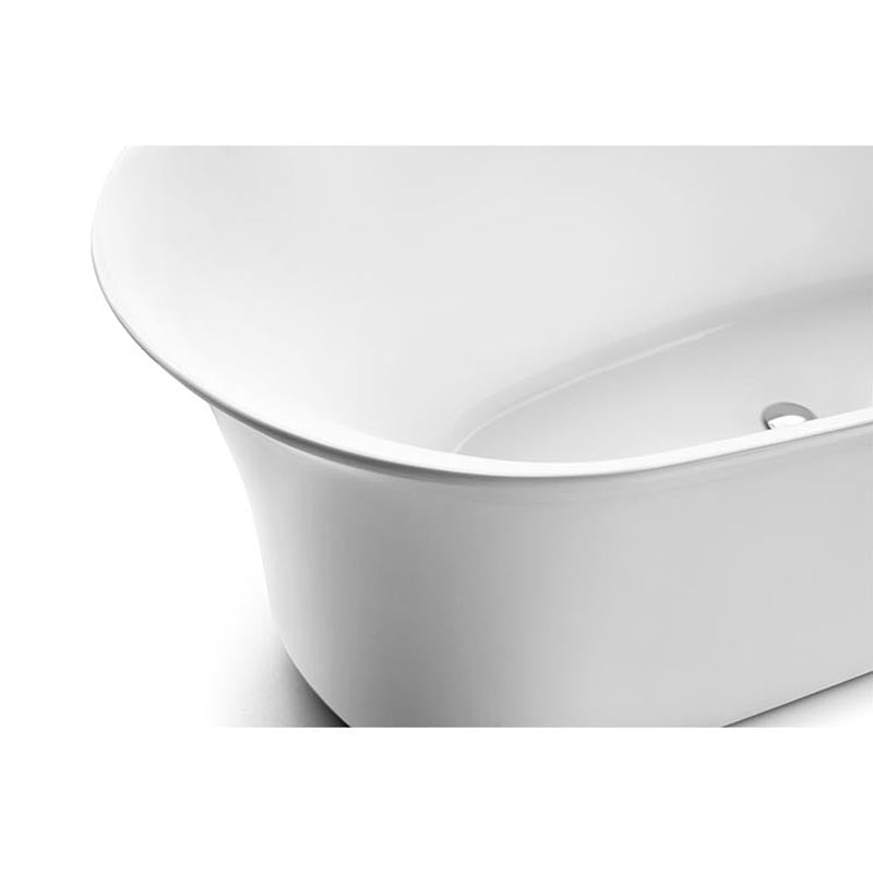 Sannora bathroom small apartment acrylic oval thin edge adult independent bathtub 1.6 meters