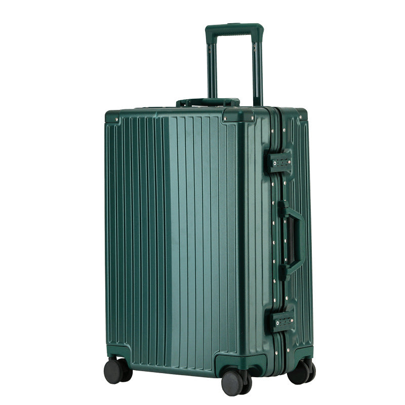 Suitcase Female student password case Aluminum frame strong and durable Silent universal wheel trolley case 20 inch boarding case