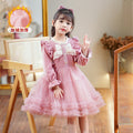 Girls' red spring/autumn tutu dress - stylish and trendy new arrival for little girls, fleece-lined
