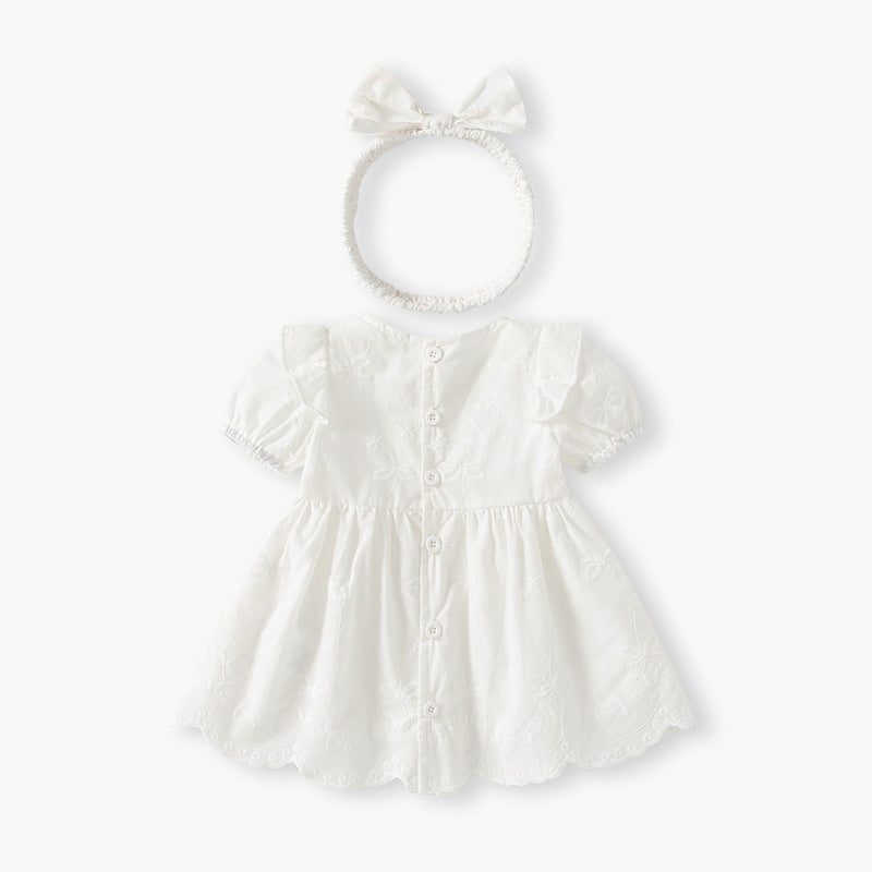 Baby girl dress gown summer children's skirt  summer new style princess dress chic short sleeve tutu dress