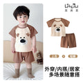 Kids' summer outfit set - short sleeve two-piece set for girls - lightweight and cute summer clothes