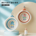 Newborn baby foldable wash basin set - 3-piece: perfect for washing baby's face, bottom, and feet